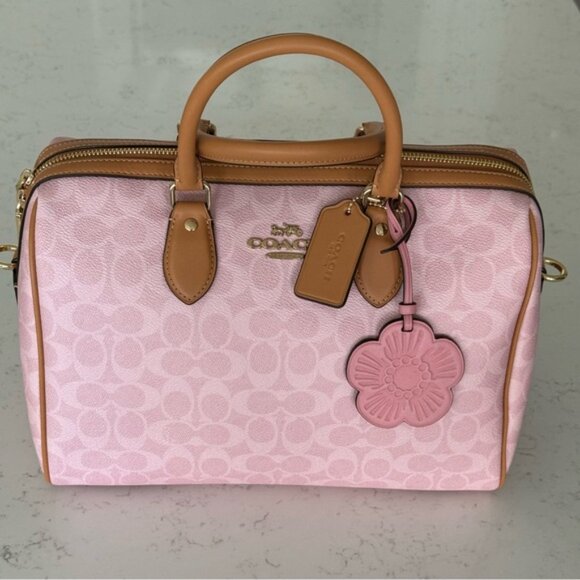 Coach LG RWN W Pink Signature Women's Bag - Picture 11 of 11